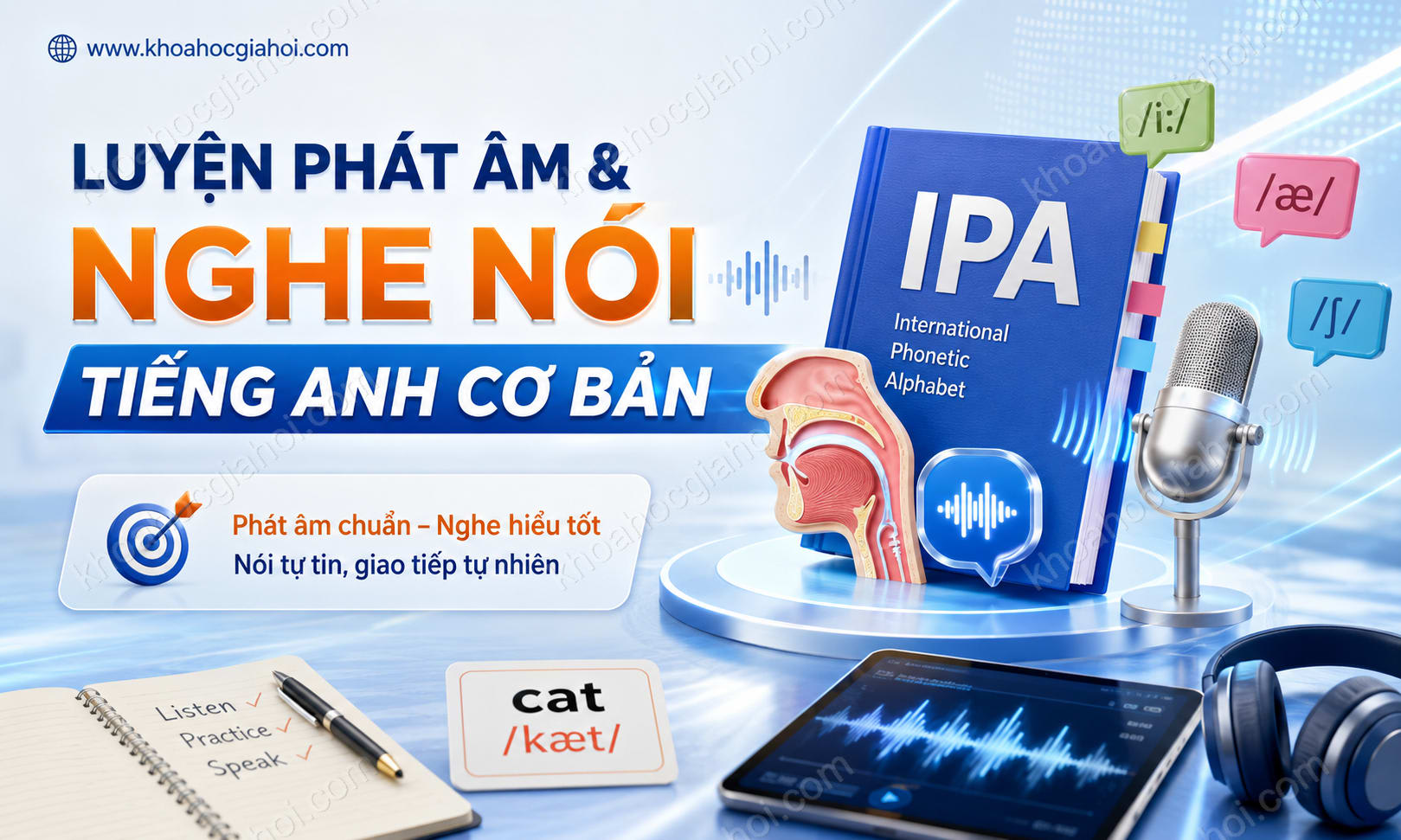 Khóa Học Luyện Phát Âm Và Nghe Nói Tiếng Anh Cơ Bản