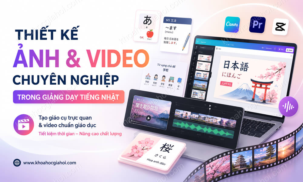 Khóa Học Thiết Kế Ảnh Và Video Chuyên Nghiệp Trong Giảng Dạy Tiếng Nhật