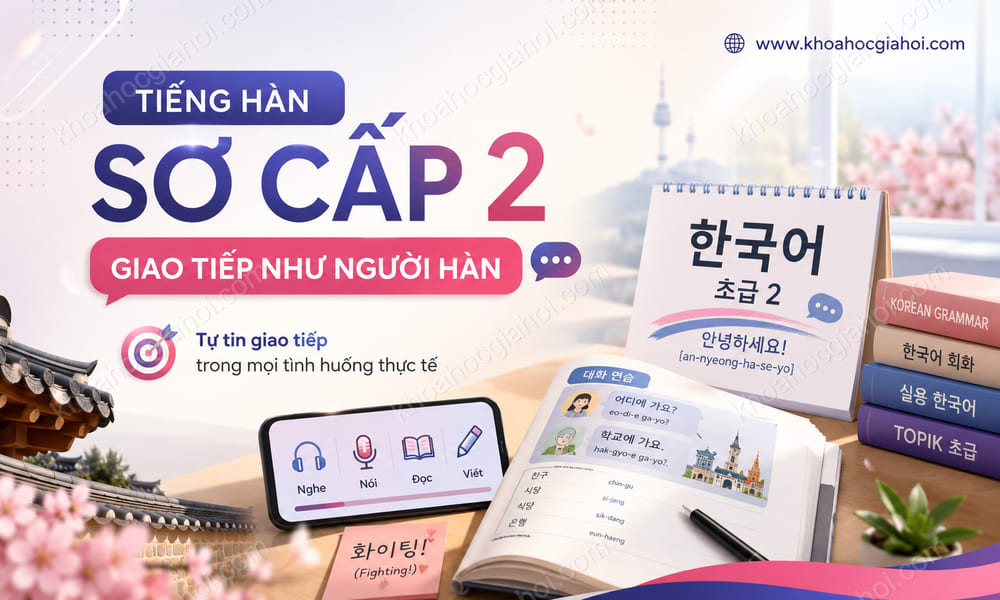 Khóa Học Tiếng Hàn Sơ Cấp 2: Giao Tiếp Như Người Hàn
