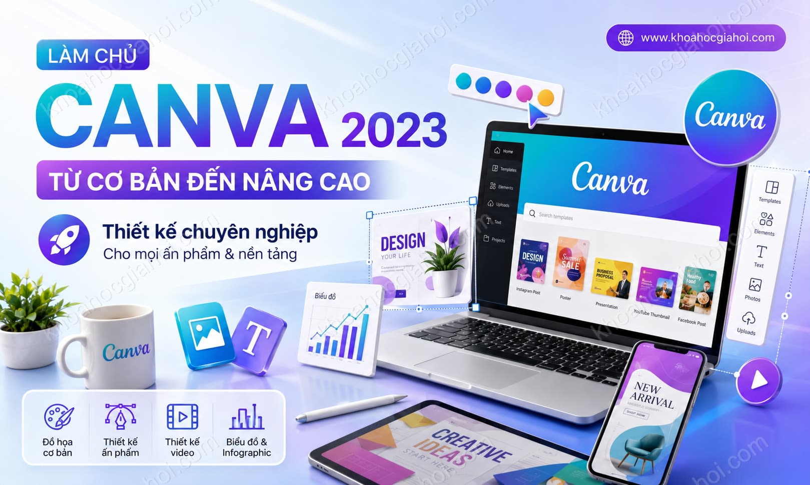 Khóa Học Làm Chủ Công Cụ Thiết Kế Canva 2023 Từ Cơ Bản Đến Nâng Cao