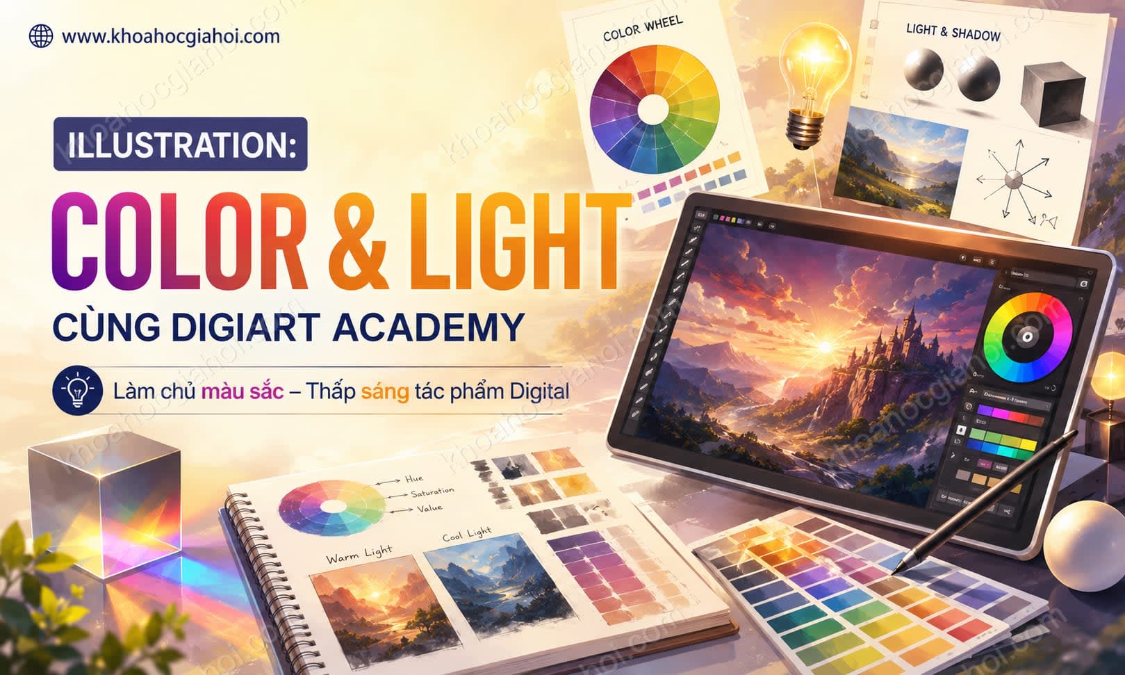 Khoá Học Illustration: Color & Light Cùng Digiart Academy Khoá Học Illustration: Color & Light Cùng Digiart Academy