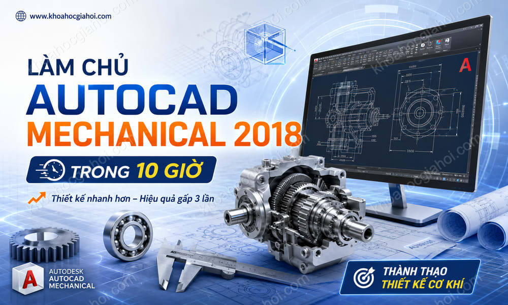 Khóa Học Làm Chủ Autocad Mechanical 2018 Trong 10 Giờ