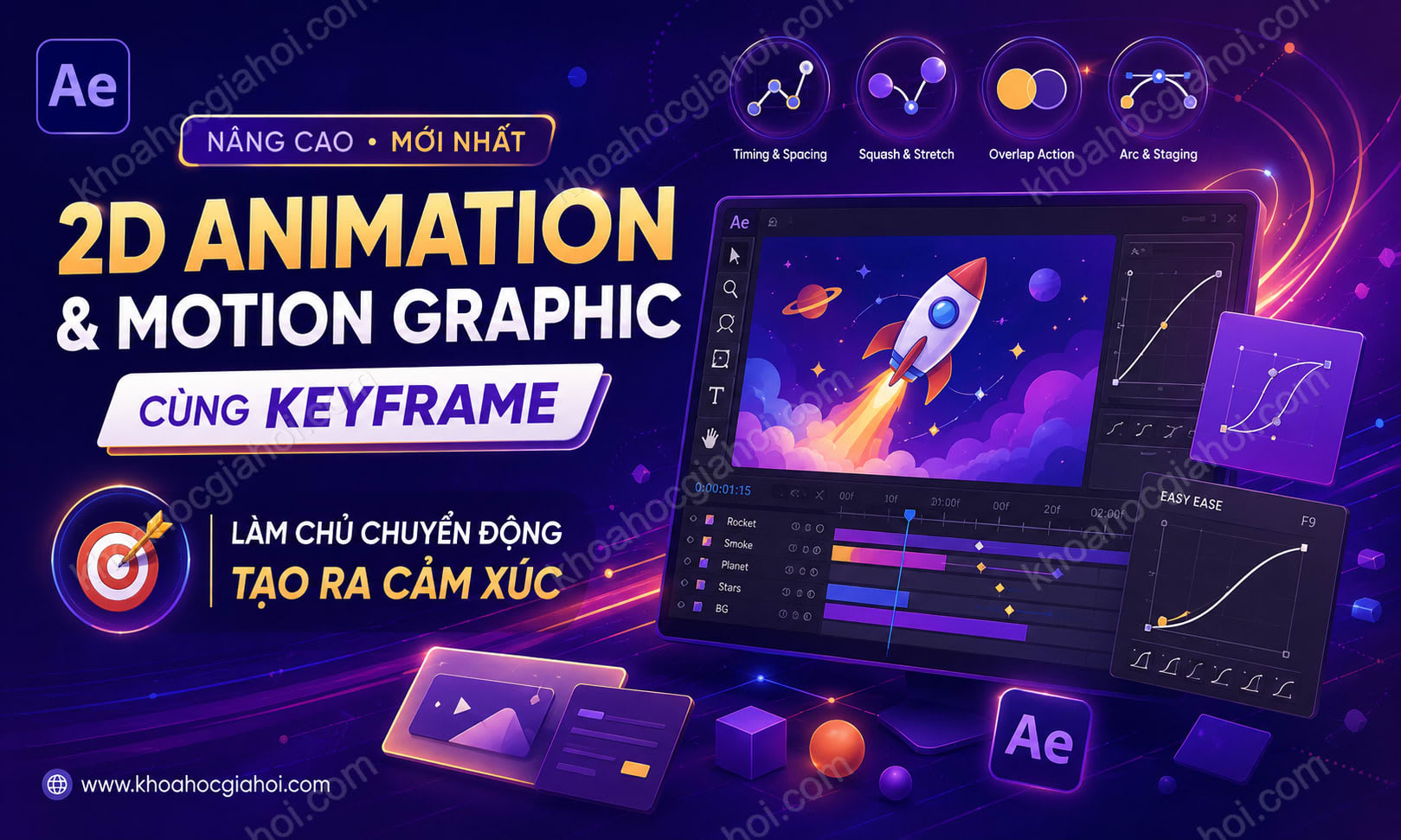 Khóa Học 2D Animation & Motion Graphic Nâng Cao Mới Nhất Cùng Keyframe