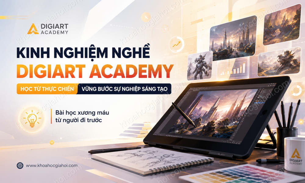 Khóa Học Chia Sẻ Kinh Nghiệm Nghề Cùng Digiart Academy
