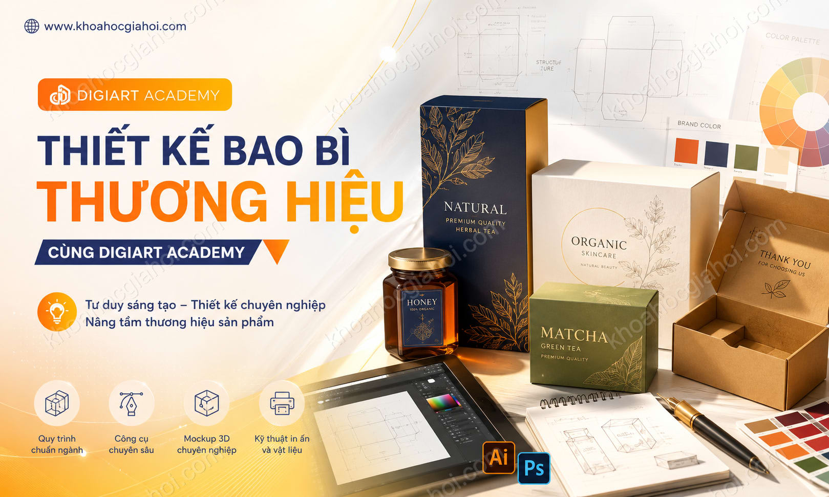 Khóa Học Thiết Kế Bao Bì Thương Hiệu Cùng Digiart Academy Khóa Học Thiết Kế Bao Bì Thương Hiệu Cùng Digiart Academy