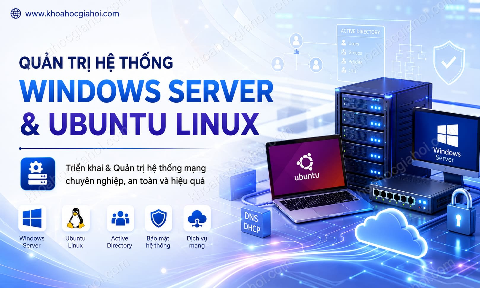 Khóa Học Quản Trị Hệ Thống Windows Server Và Ubuntu Linux