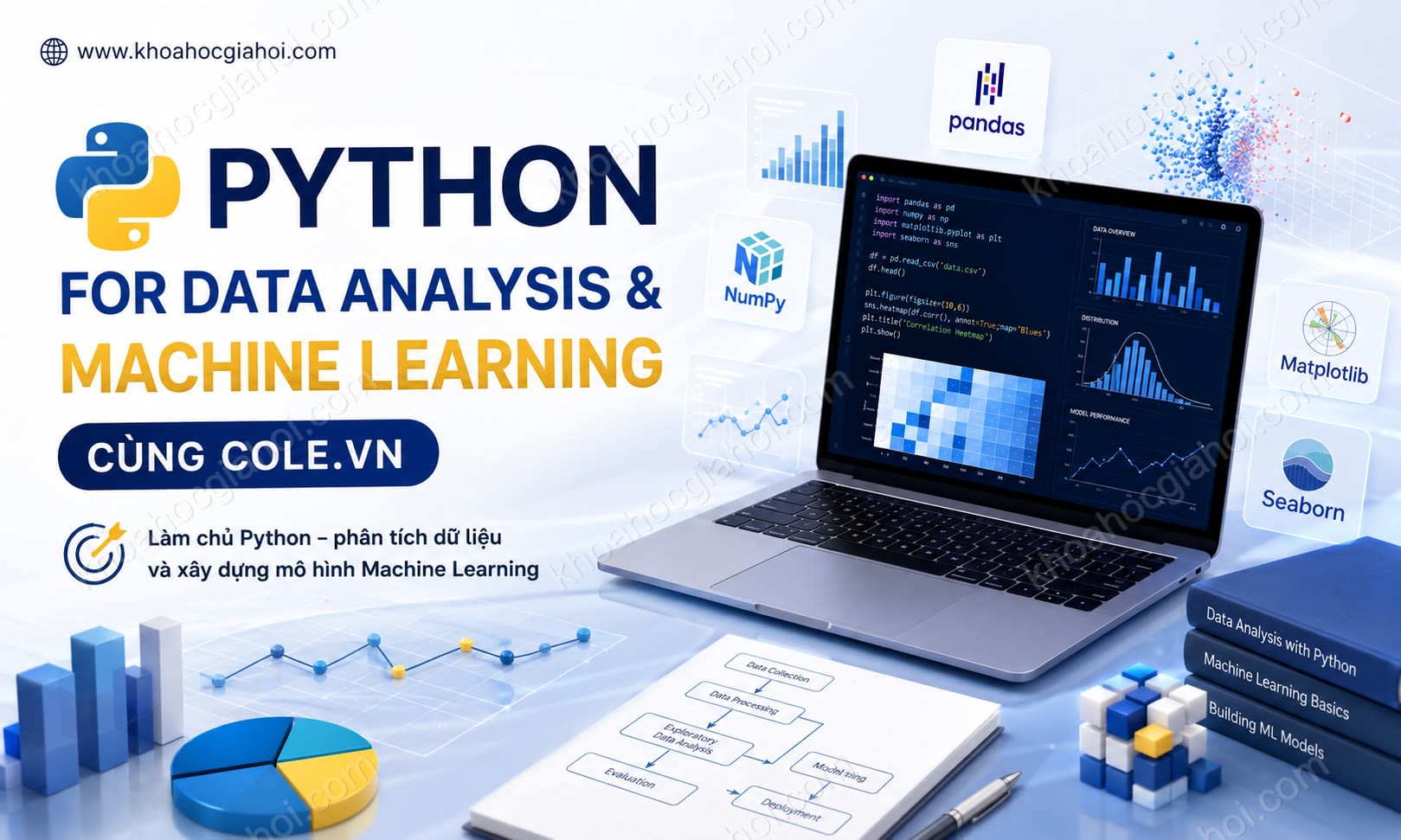 Khóa Học Khóa Python For Data Analysis & Machine Learning Cùng Cole.vn