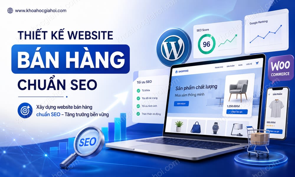 Khóa Học Thiết Kế Website Bán Hàng Chuẩn Seo – Chuyển Đổi Mô Hình Bán Hàng Thời Đại Số