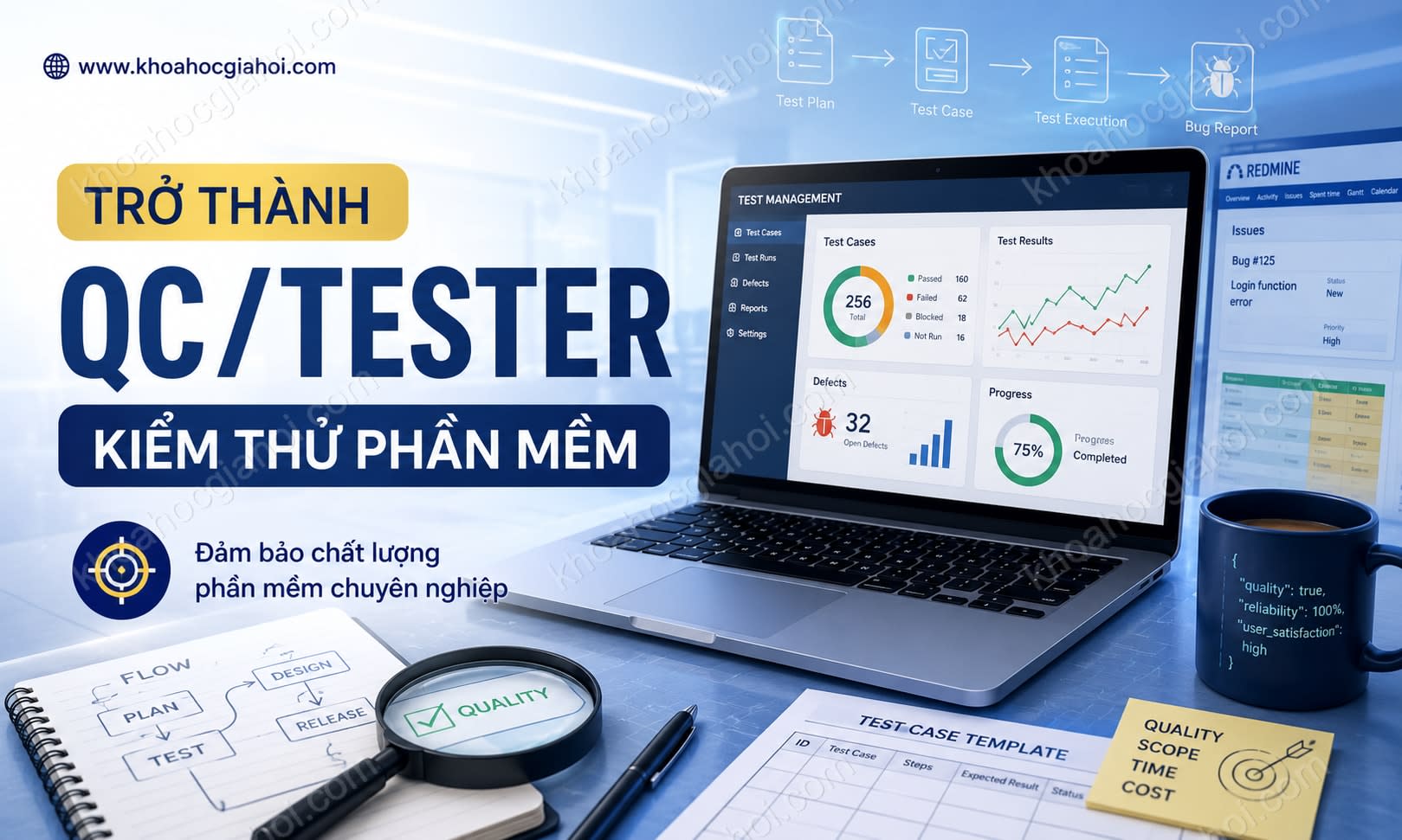 Khóa Học Trở Thành Quality Control (qc) / Tester (kiểm Thử Phần Mềm) Khóa Học Trở Thành Quality Control (qc) / Tester (kiểm Thử Phần Mềm)
