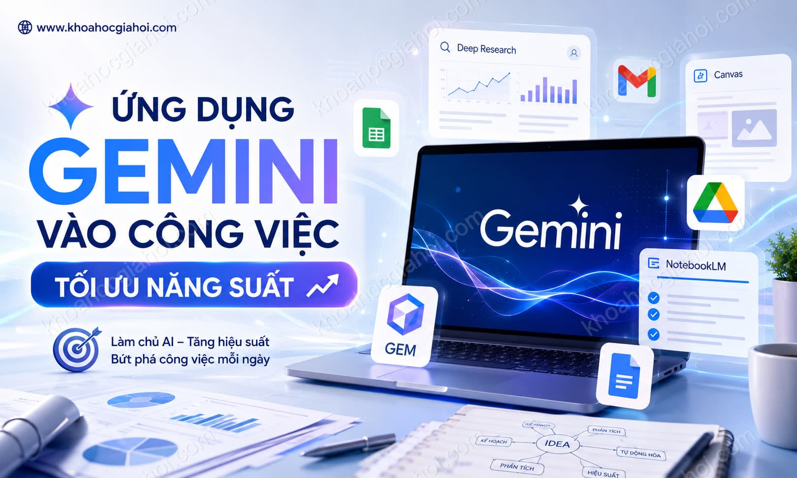 Khóa Học Ứng Dụng Gemini Vào Công Việc Thực Tế – Tối Ưu Năng Suất Khóa Học Ứng Dụng Gemini Vào Công Việc Thực Tế – Tối Ưu Năng Suất