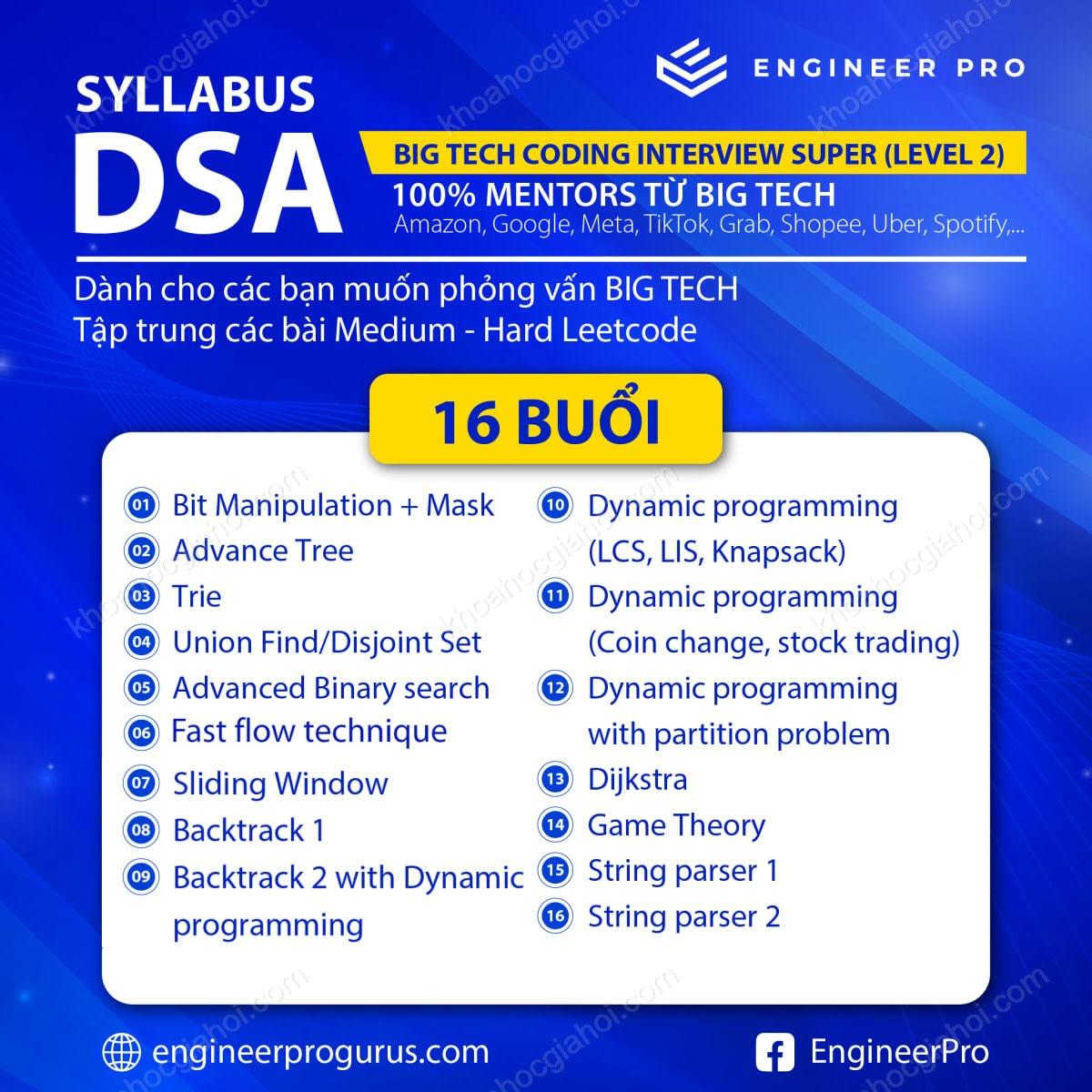 Khóa Học DSA Level 2 Cùng Engineer Pro Khóa Học DSA Level 2 Cùng Engineer Pro