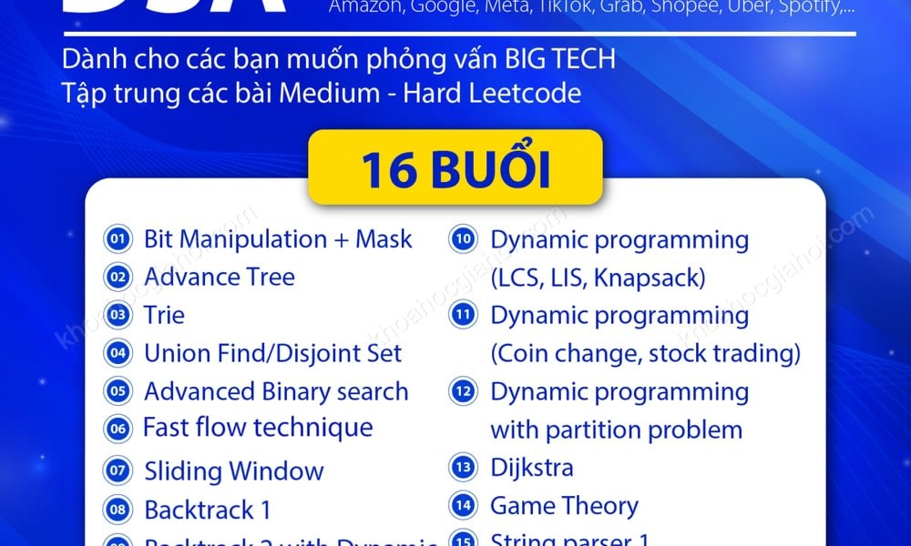 Khóa Học DSA Level 2 Cùng Engineer Pro