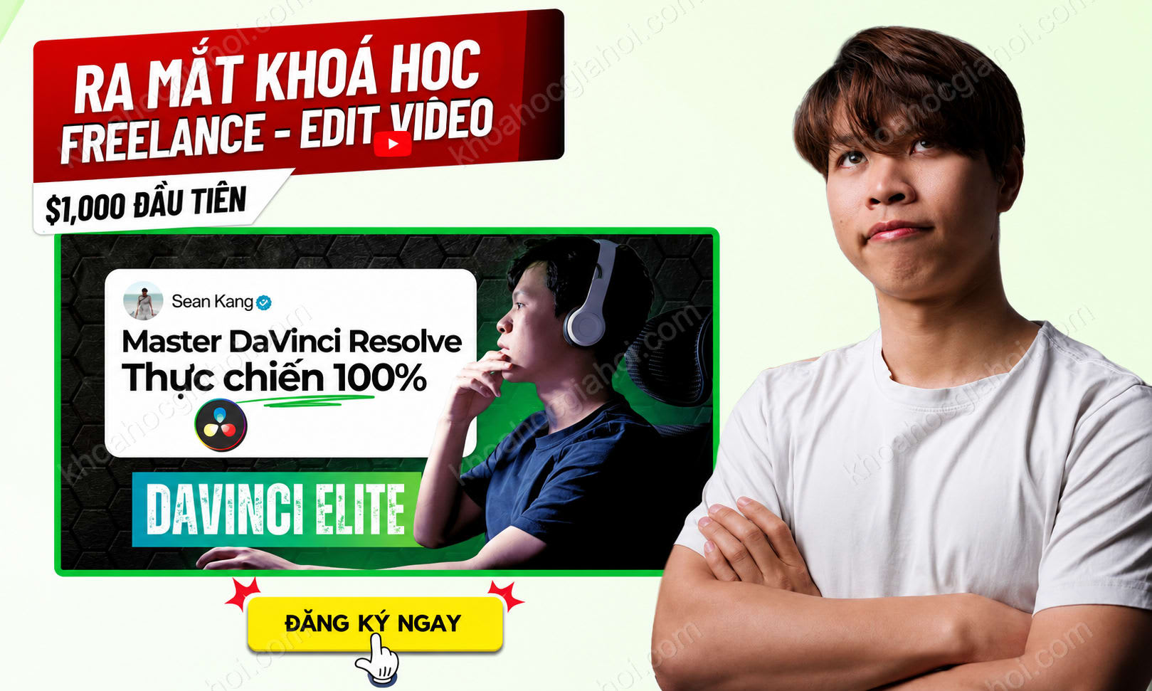 Khóa Học Davinci Elite – Master Davinci Resolve Thực Chiến 100% Cùng Seankang Mvp Khóa Học Davinci Elite – Master Davinci Resolve Thực Chiến 100% Cùng Seankang Mvp
