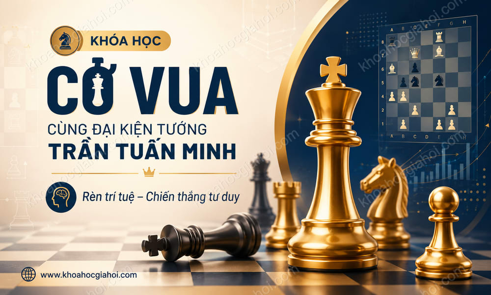 Khóa Học Cờ Vua Cùng Đại Kiện Tướng Quốc Tế Trần Tuấn Minh