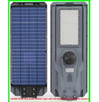 1200W All In One Solar Street Light with 4G EseeCloud App CCTV Camera