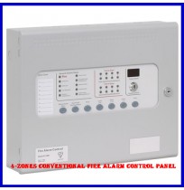 4-Zones Conventional Fire Alarm control Panel