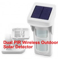Dual PIR Wireless Outdoor Solar Detector