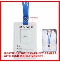 Identification-ID Card Spy Camera with 16gb inbuilt memory