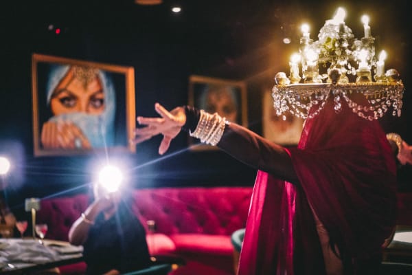 Classic belly dance performance