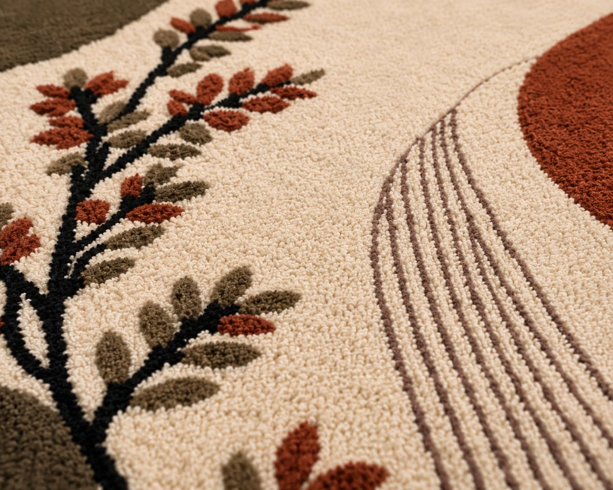 Curated luxury rug consultation room