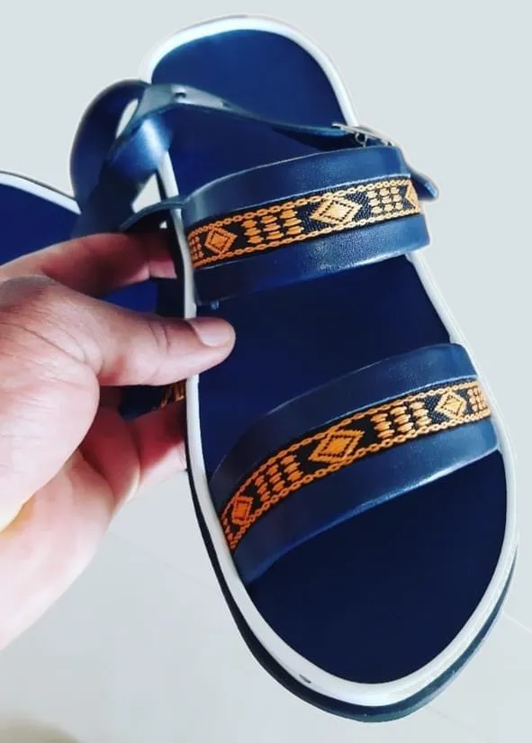 African Print Slingback Sandal Men Casual