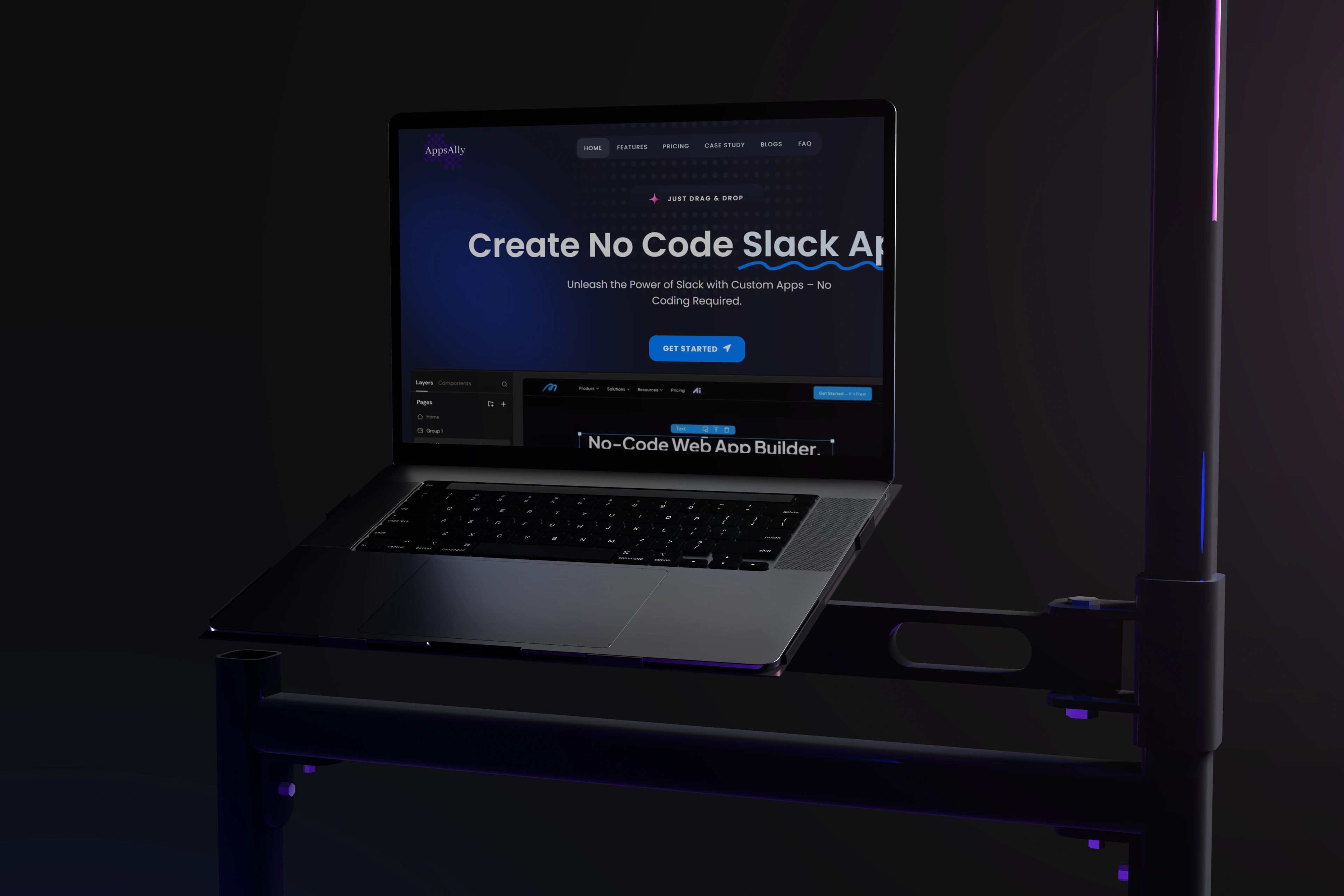 Landing Page Of SaaS Product.