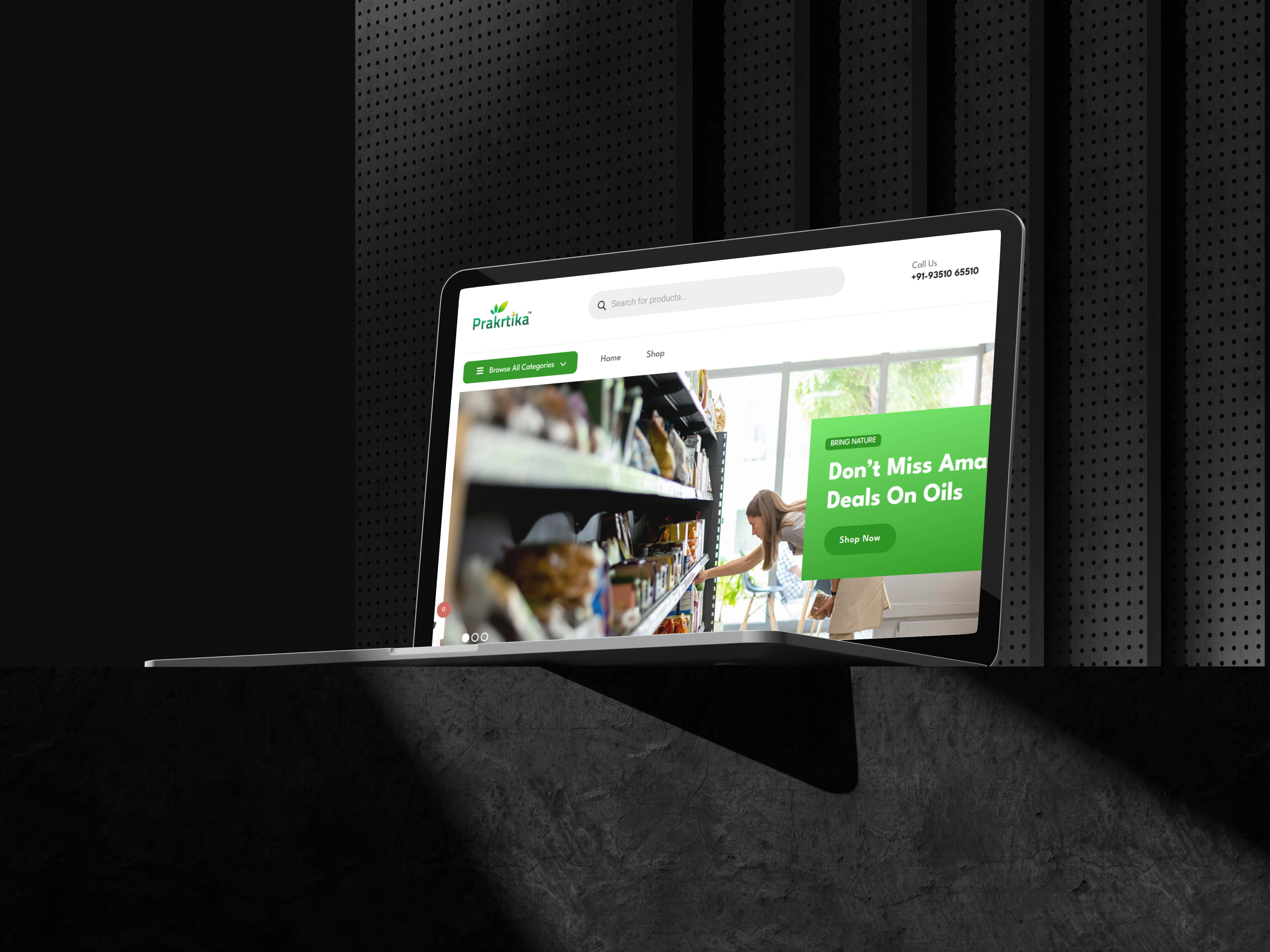 A Ecommerce Website - Prakrtika.