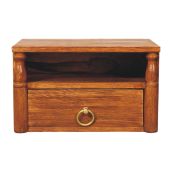Turned Pillar Wall Nightstand