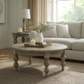 Rutland Spindle Leg Round Coffee Table