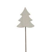 Nordic Whitewashed Wooden Tree Ornament