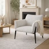 Zephra Textured Grey Armchair