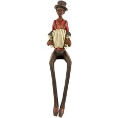 Vintage Jazz Musician Accordion Figurine