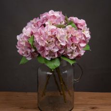 Vintage Dusty Pink Hydrangea Stem