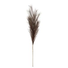 Ethereal Grey Faux Pampas Decorative Stem