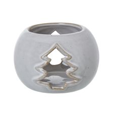 Nordic Pine Glazed Ceramic Tealight Holder