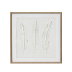 Solli Ethereal Feather Relief Wall Art