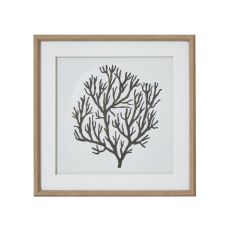 Atol Beaded Framed Coral Wall Art