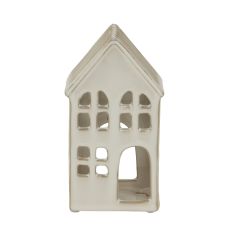 Glossy Ceramic Architectural Tea Light House