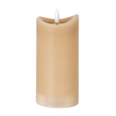 Luxe Collection Natural Glow 2.75x6 Taupe Melted LED Candle