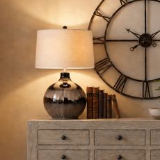 Sepia Ombré Glass Table Lamp