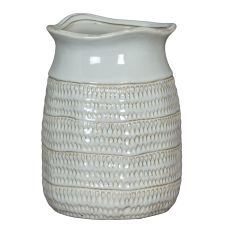 Tava Textured Ceramic Pitcher Vase