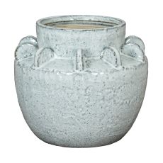 Dara Speckled Grey Fin Vase