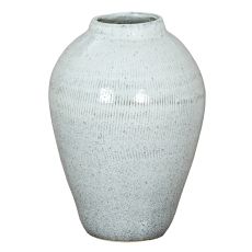 Kemi Speckled Ribbed Ceramic Vase
