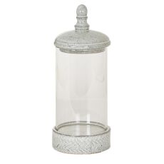 Sona Speckled Ceramic and Glass Hurricane