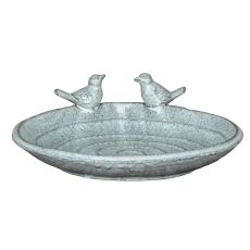 Eira Speckled Ceramic Bird Bath
