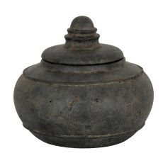 Dusk Matte Terracotta Lidded Urn