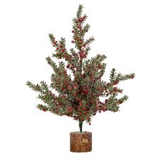 Frosted Berry Spruce Tabletop Ornament