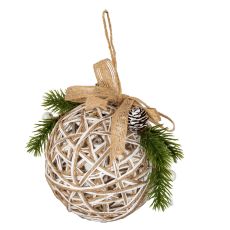 Nordic Woven Rattan Light Bauble