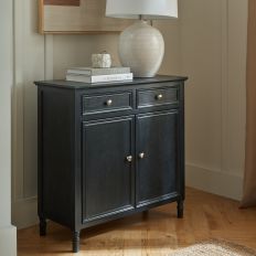 Contour Charcoal Turned Leg Sideboard