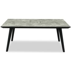 Nivara Concrete-Effect Tapered Dining Table